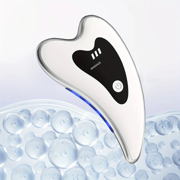 Rechargeable Facial Massager – Heat & Vibration, Portable Skin Care Tool, Home - Picture 2 of 8